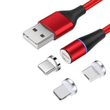 3 in 1 Nylon Braided Charging Cable